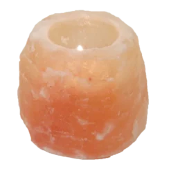 Saltsten ljuslykta röd 400g