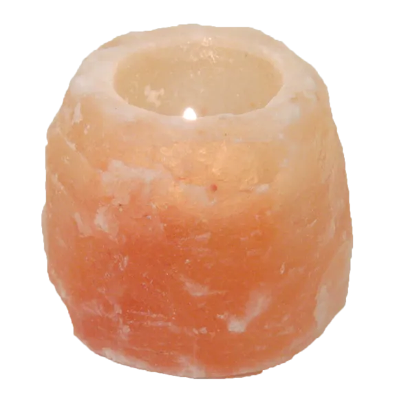 Saltsten ljuslykta röd 400g