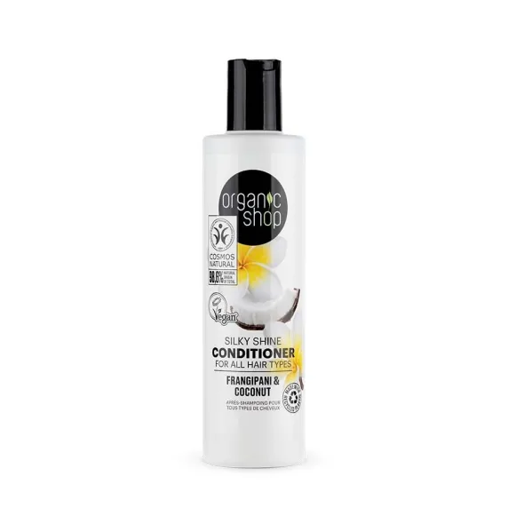Silky Shine Conditioner For All Hair Types Frangipani and Coconut 280ml