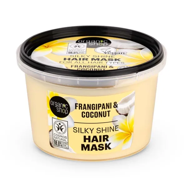Silky Shine Mask For All Hair Types Frangipani and Coconut 250ml