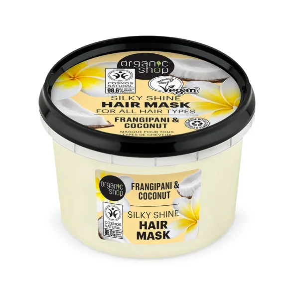 Silky Shine Mask For All Hair Types Frangipani and Coconut 250ml