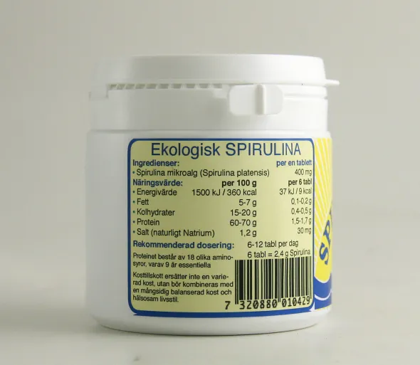 Spirulina ekologisk 200 tabletter