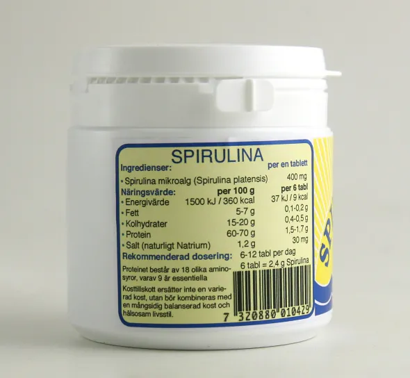 Spirulina 200 tabletter
