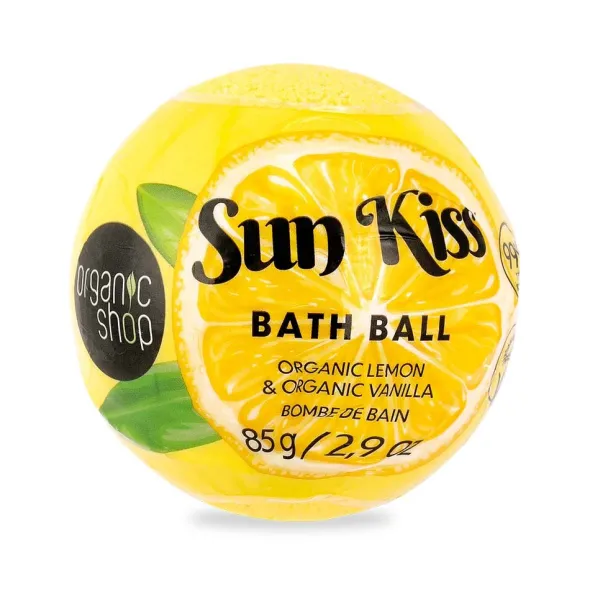 Sun Kiss Organic Lemon & Organic Vanilla bath ball 85g