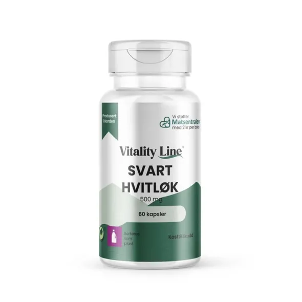 Svart vitlök 500mg 60 kapslar