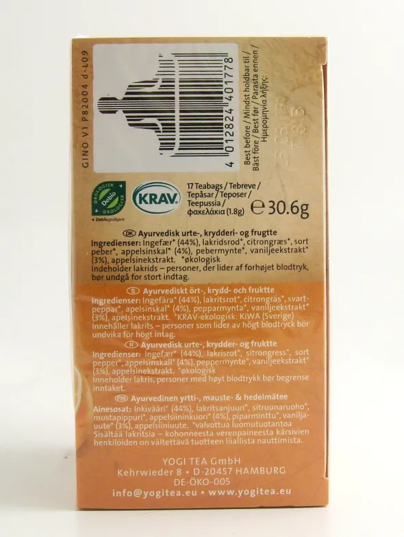 Te Ginger Orange with Vanilla 17 påsar