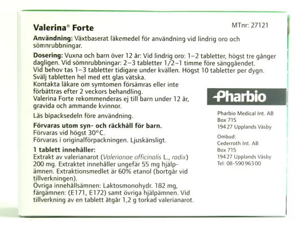 Valerina Forte 80 tabletter