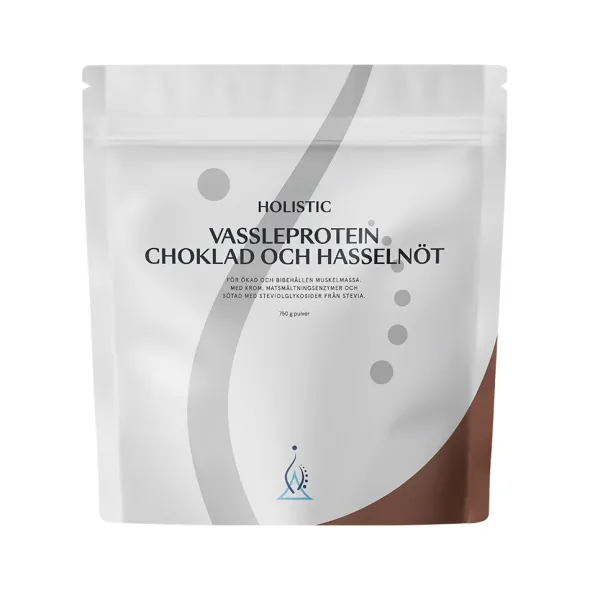 Vassleprotein choklad och hasselnöt 750g
