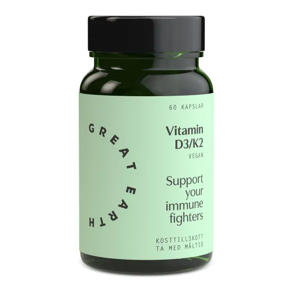 Vitamin D3/K2 60 kapslar