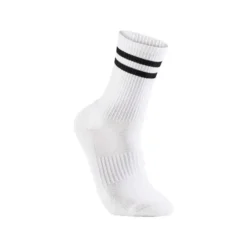 Vit tenisssocka med svarta ränder 3-pack