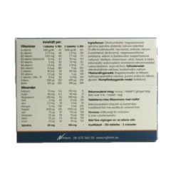 V&M Multivitamin & Mineral 120 tabletter