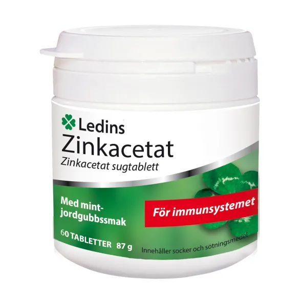 Zinkacetat 60 tabletter